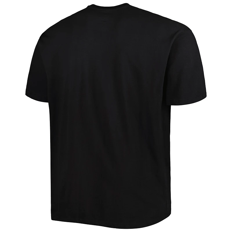 Men's Black Milwaukee Bucks Big & Tall Heart Soul T-Shirt