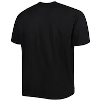 Men's Black Milwaukee Bucks Big & Tall Heart Soul T-Shirt