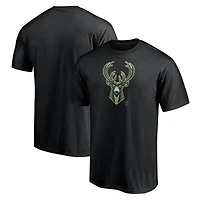 Men's  Black Milwaukee Bucks Midnight Mascot T-Shirt