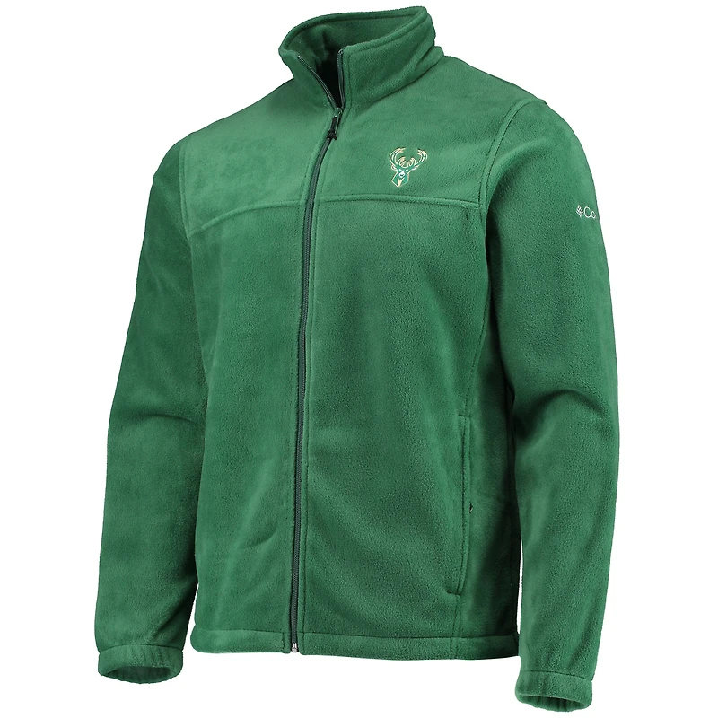Blouson Columbia Milwaukee Bucks Flanker gris entièrement zippé pour homme