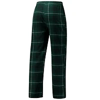 Ensemble de nuit pour homme Concepts Sport Hunter Green/Black Milwaukee Bucks Vector avec haut et pantalon en flanelle