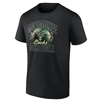 T-shirt noir Milwaukee Bucks Match Up Fanatics pour hommes