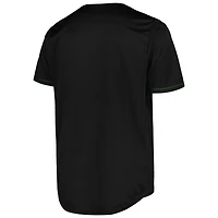 Men's Fanatics Black Milwaukee Bucks Pop Baseball Jersey