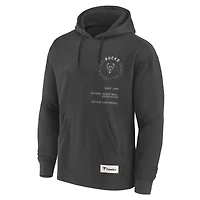 Sweat à capuche premium gris Fanatics Milwaukee Bucks Future Ground Info Elements pour homme