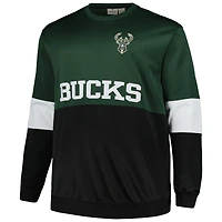 Sweat-shirt à capuche Fanatics Hunter vert/noir pour hommes Milwaukee Bucks Big & Tall Split