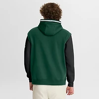 Men's Fanatics  Hunter Green/Black Milwaukee Bucks Half Court Shot Clock Fastbreak Hoodie