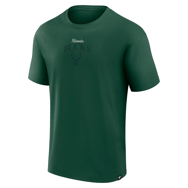 Men's Fanatics Hunter Green Milwaukee Bucks Crossover Collection Full Court Press T-Shirt