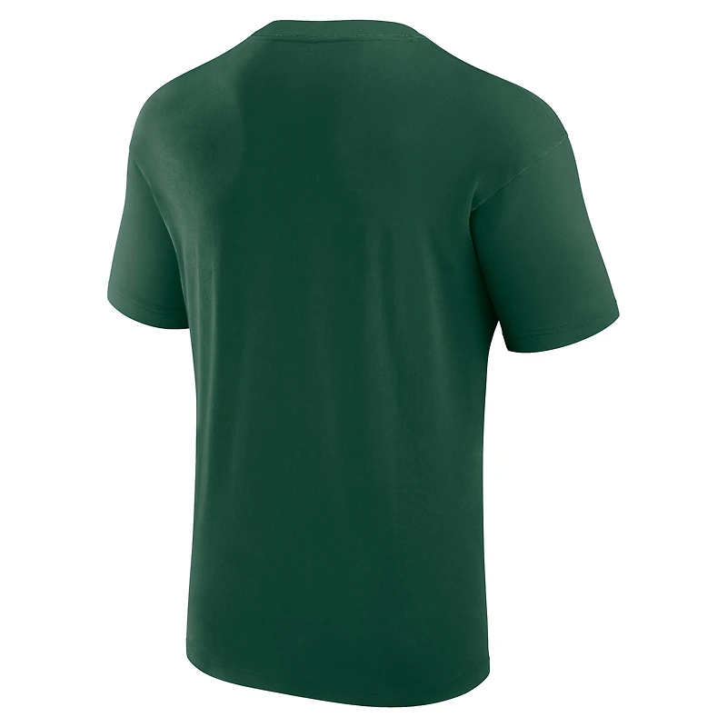 Men's Fanatics Hunter Green Milwaukee Bucks Crossover Collection Full Court Press T-Shirt