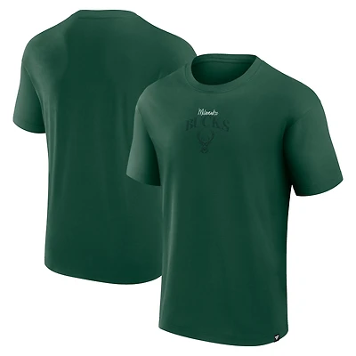 Men's Fanatics Hunter Green Milwaukee Bucks Crossover Collection Full Court Press T-Shirt