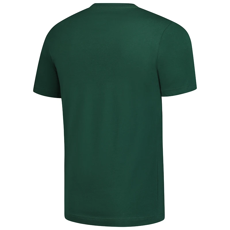 T-shirt Fanatics Hunter Green pour homme avec emplacement Just Net des Milwaukee Bucks