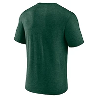 Fanatics Hunter Green Milwaukee Bucks True Classics Power Phase pour hommes - T-shirt triple mélange