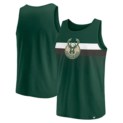 Men's Fanatics Hunter Green Milwaukee Bucks Wild Game Tank Top