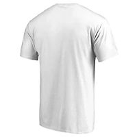 T-shirt blanc avec logo de l'équipe principale des Milwaukee Bucks Fanatics pour hommes