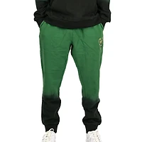 Men's FISLL Hunter Green Milwaukee Bucks Black Dip-Dye - Jogger Pants