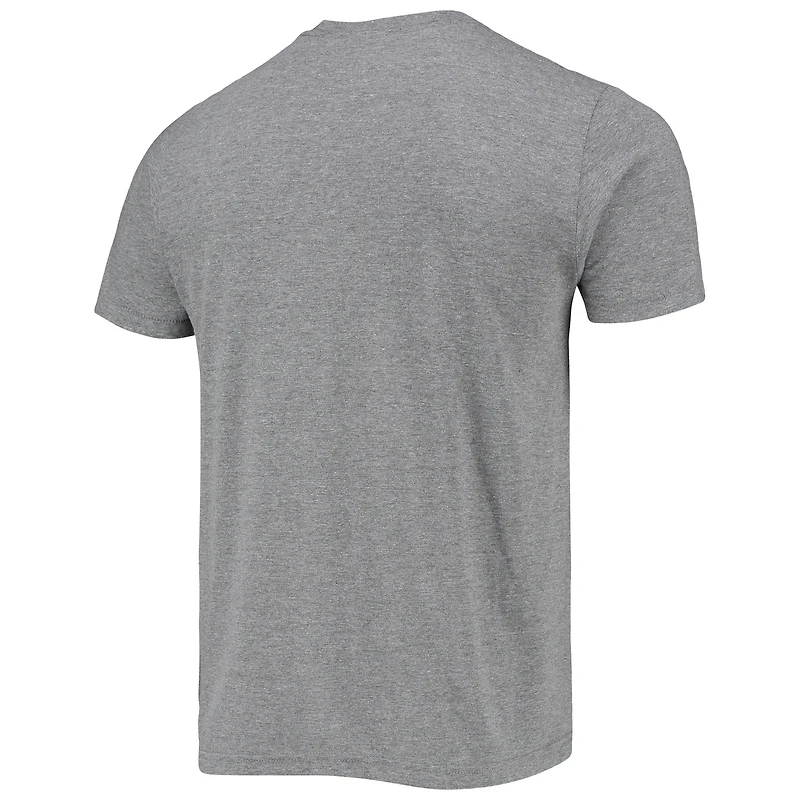 T-shirt à trois mélanges Caricature Milwaukee Bucks Hommage Giannis Antetokounmpo gris chiné pour homme