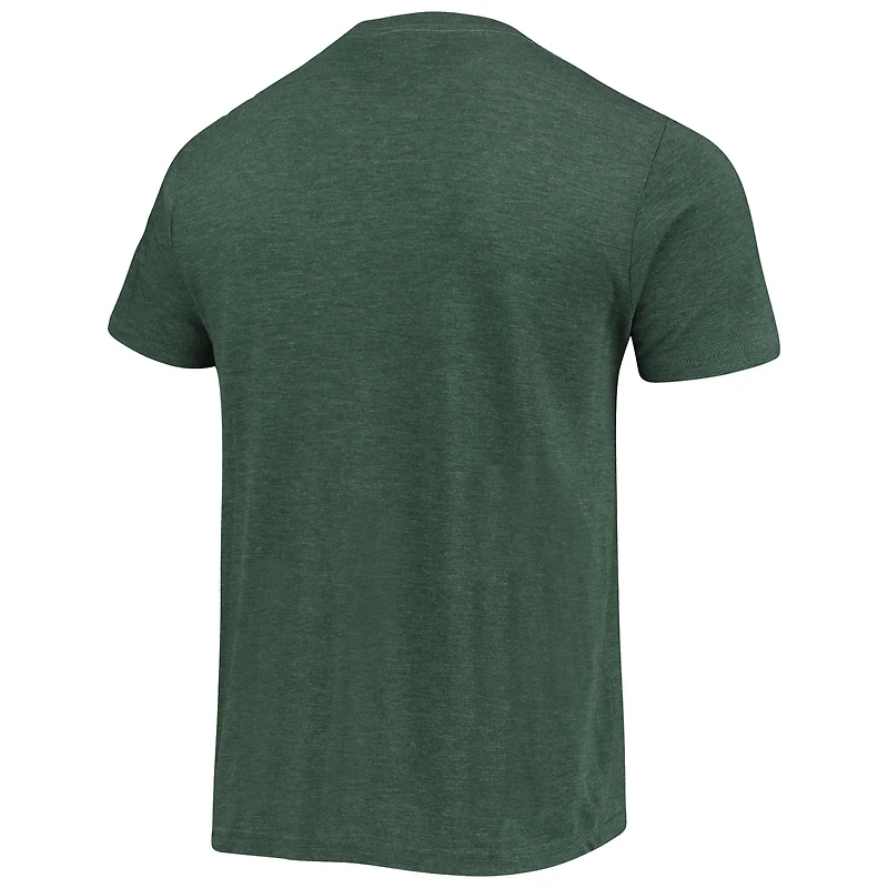 T-shirt Tri-Blend grec des Milwaukee Bucks Hommage Giannis Antetokounmpo vert chasseur pour homme