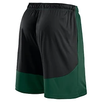 Short de performance pour homme vert chasseur/noir Milwaukee Bucks Launch