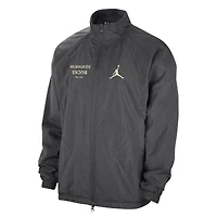 Men's Jordan Brand Gray Milwaukee Bucks Courtside Statement Edition Jumpman Jam Full-Zip Jacket