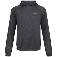 Sweat à capuche noir Challenger Milwaukee Bucks Levelwear pour homme