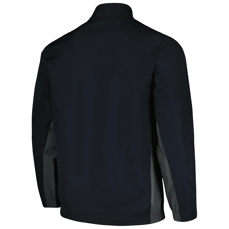 Veste noire à fermeture éclair intégrale Levelwear Milwaukee Bucks Harrington pour hommes