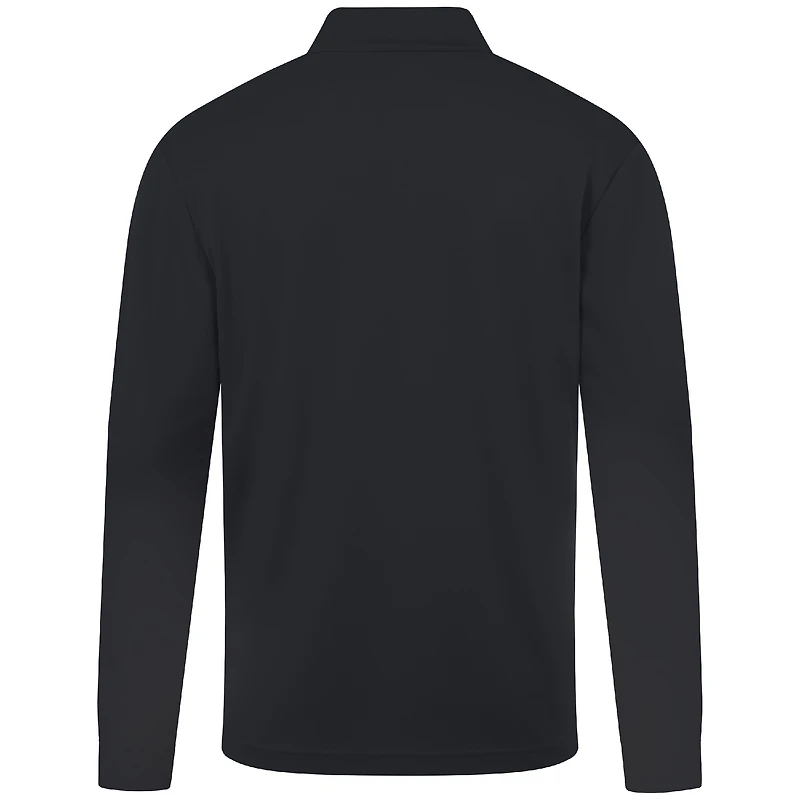 Men's Levelwear Black Milwaukee Bucks Heron Quarter-Zip Top