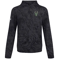 Sweat à capuche plateforme noir Levelwear pour homme des Milwaukee Bucks