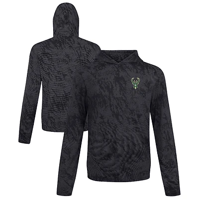 Men's Levelwear Black Milwaukee Bucks Platform Pullover Hoodie