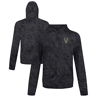 Sweat à capuche plateforme noir Levelwear pour homme des Milwaukee Bucks