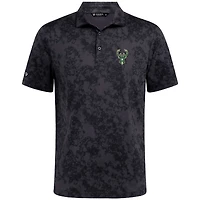Polo noir Whisper des Milwaukee Bucks pour homme de Levelwear