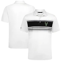 Polo blanc Onward des Milwaukee Bucks pour homme Levelwear