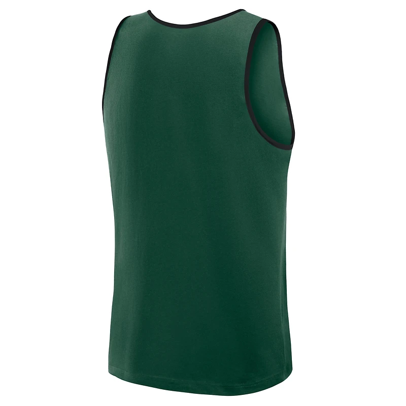Men's Logo Athletic Hunter Green Milwaukee Bucks Unmatched Success Tank Top