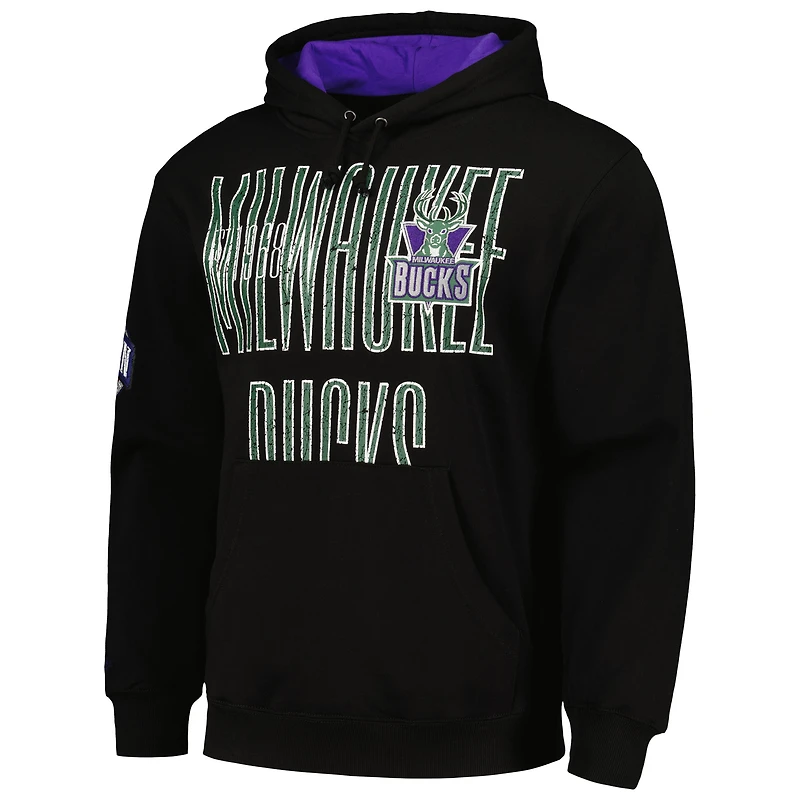Sweat à capuche noir Mitchell & Ness Milwaukee Bucks Hardwood Classics OG 2.0 pour hommes