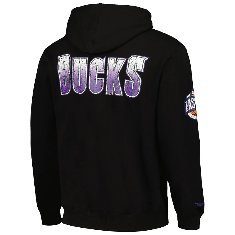 Sweat à capuche noir Mitchell & Ness Milwaukee Bucks Hardwood Classics OG 2.0 pour hommes