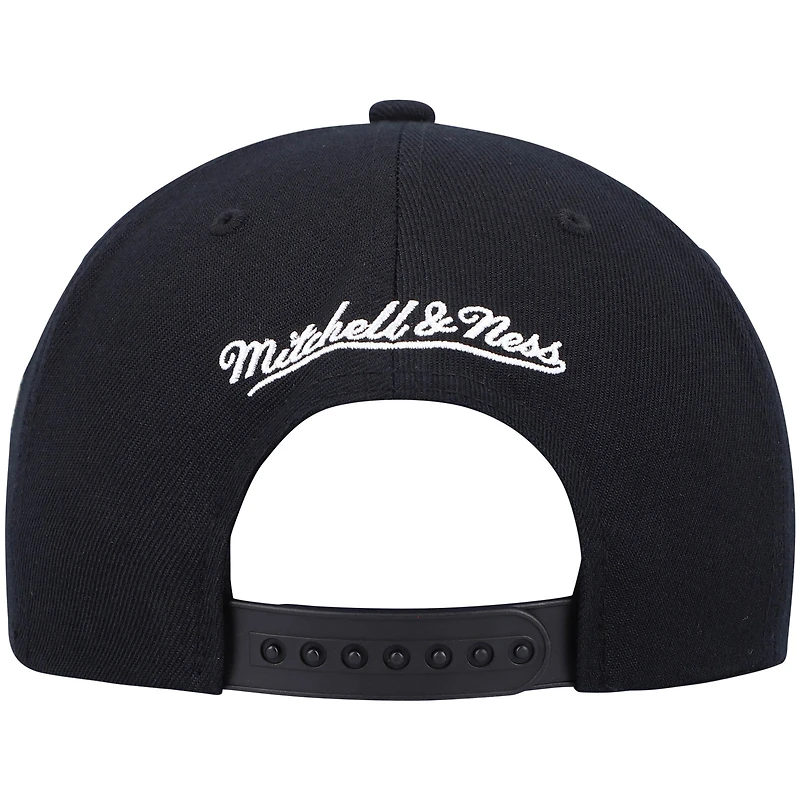 Casquette Snapback Milwaukee Bucks Hardwood Classics Script 2.0 noire Mitchell & Ness pour hommes