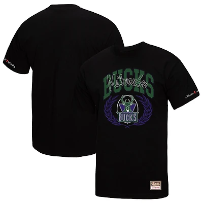 T-shirt noir Mitchell & Ness Milwaukee Bucks NBA x Michelob Ultra Rewind II pour homme