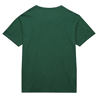 T-shirt en feutre appliqué vert Milwaukee Bucks Hardwood Classics pour homme Mitchell & Ness