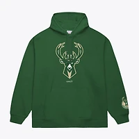 Sweat à capuche basique en polaire Mitchell & Ness vert chasseur Milwaukee Bucks pour homme