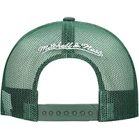 Men's Mitchell & Ness Hunter Green Milwaukee Bucks Core Evergreen OTC Trucker Adjustable Hat