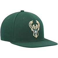 Casquette Snapback Milwaukee Bucks Ground 2.0 vert chasseur Mitchell & Ness pour homme