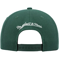 Casquette Snapback Milwaukee Bucks Ground 2.0 vert chasseur Mitchell & Ness pour homme