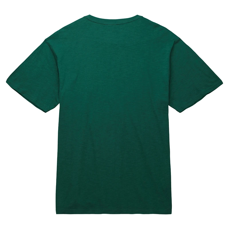 Men's Mitchell & Ness Hunter Green Milwaukee Bucks Hardwood Classics Legendary Slub T-Shirt
