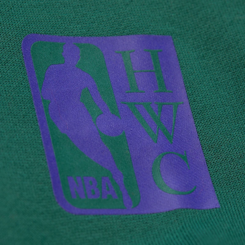 Sweat à capuche en polaire Mitchell & Ness Hunter Green Milwaukee Bucks Hardwood Classics Team Origins pour homme