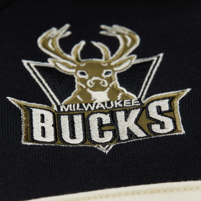 Sweat à capuche Mitchell & Ness Olive Milwaukee Bucks Double Clutch pour homme