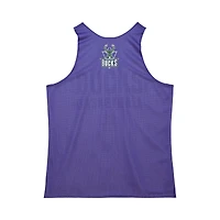 Maillot d'entraînement réversible en maille pour homme Mitchell & Ness Milwaukee Bucks Hardwood Classics violet/blanc