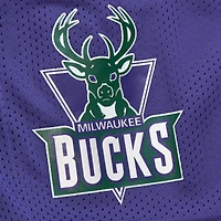 Short en maille violet Mitchell & Ness Milwaukee Bucks Hardwood Classics Gameday pour hommes