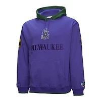 Sweat à capuche violet Mitchell & Ness Milwaukee Bucks Hardwood Classics Team OG 3.0 pour homme
