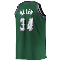 Men's Mitchell & Ness Ray Allen Hunter Green Milwaukee Bucks Big Tall 1996/97 Hardwood Classics Swingman Jersey
