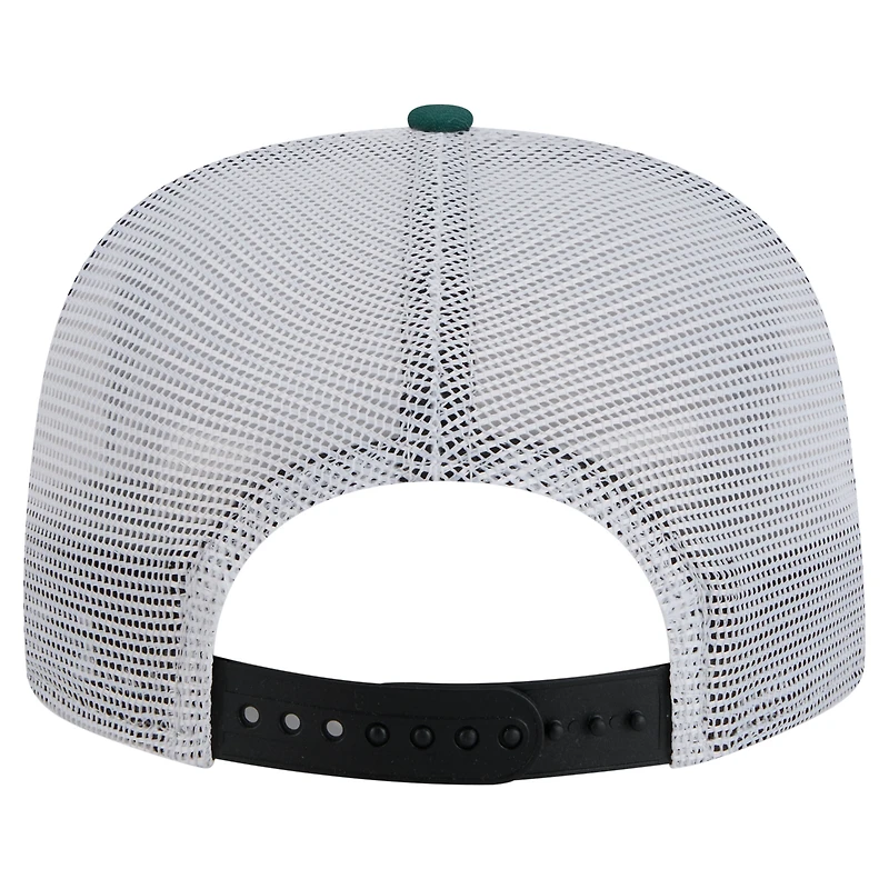 Casquette de golf à visière rabattable New Era noire/vert chasseur pour homme, Milwaukee Bucks