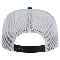 Casquette de golf à visière rabattable New Era noire/vert chasseur pour homme, Milwaukee Bucks