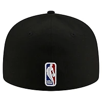 Men's New Era  Black Milwaukee Bucks Statement Edition Jersey Hook 59Fifty Fitted Hat